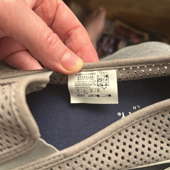 Sperry Seaside women’s gray perforated slip on flats size 9 - Picture 7 of 7
